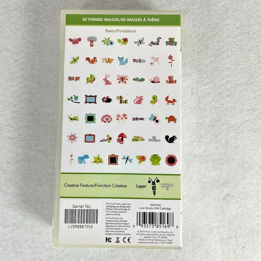 Cricut Cartridge Lot of 5: Neighborhood Flowers Animals Birds LIKELY LINKED